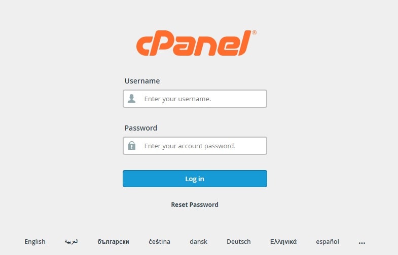 Cpanel login Cpanel login
