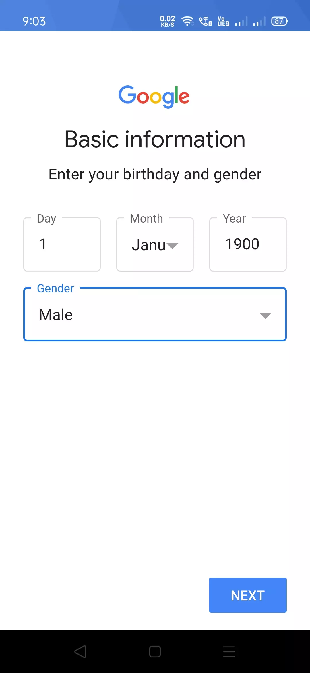 Mobile Se Email Id Kaise Banaye-Gmail  Basic Information