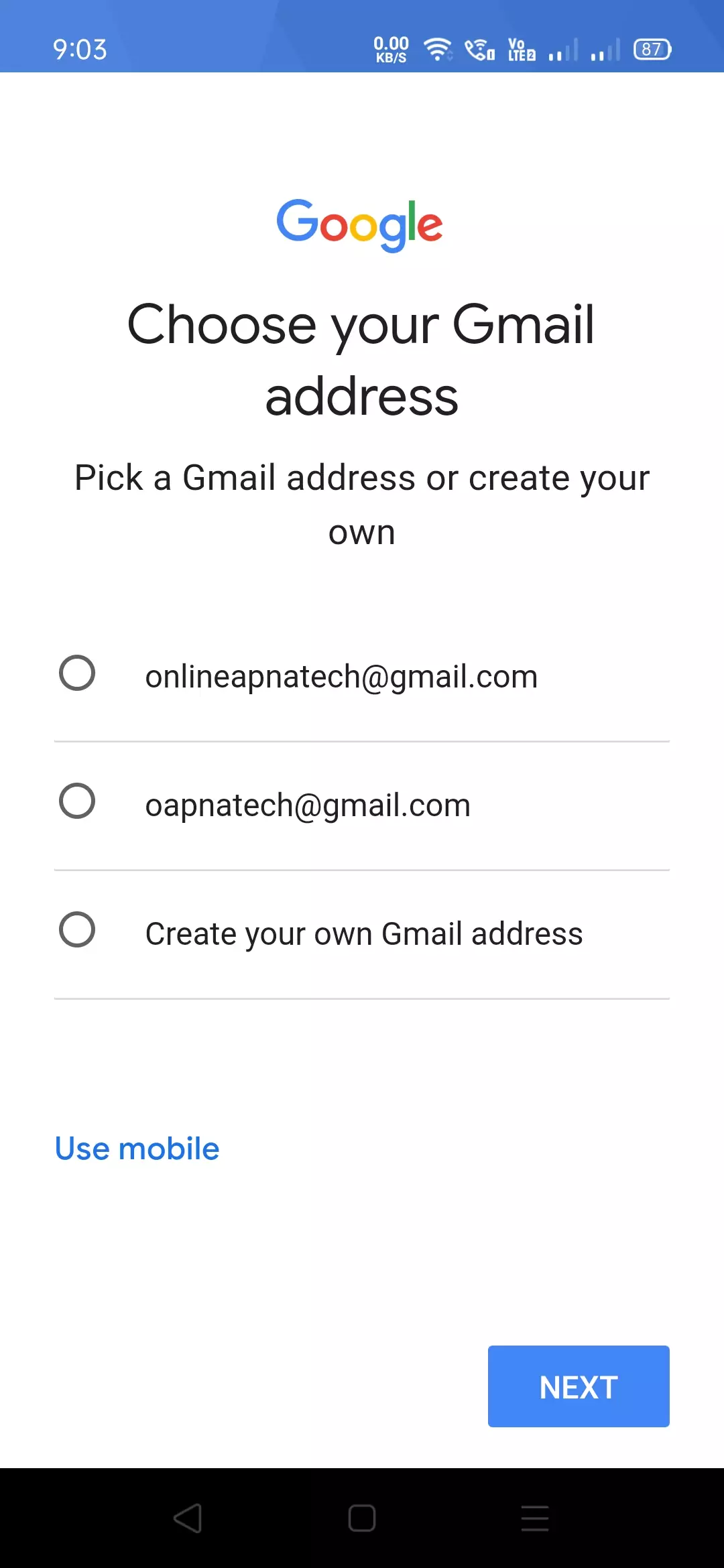 Mobile Se Email Id Kaise Banaye-Gmail Address